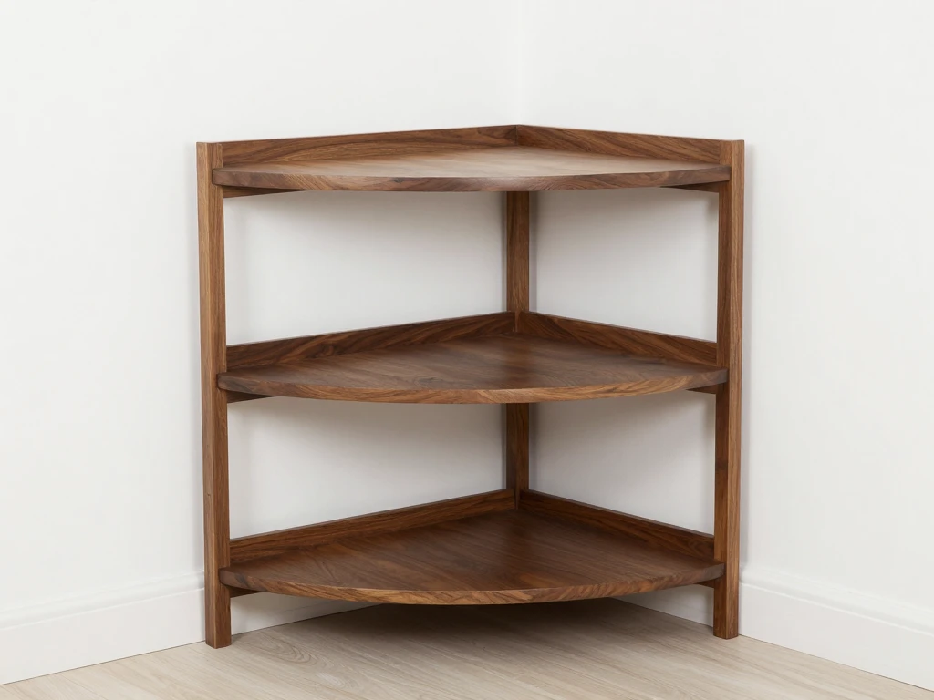 Three-tier corner shelf by Klixarunvor
