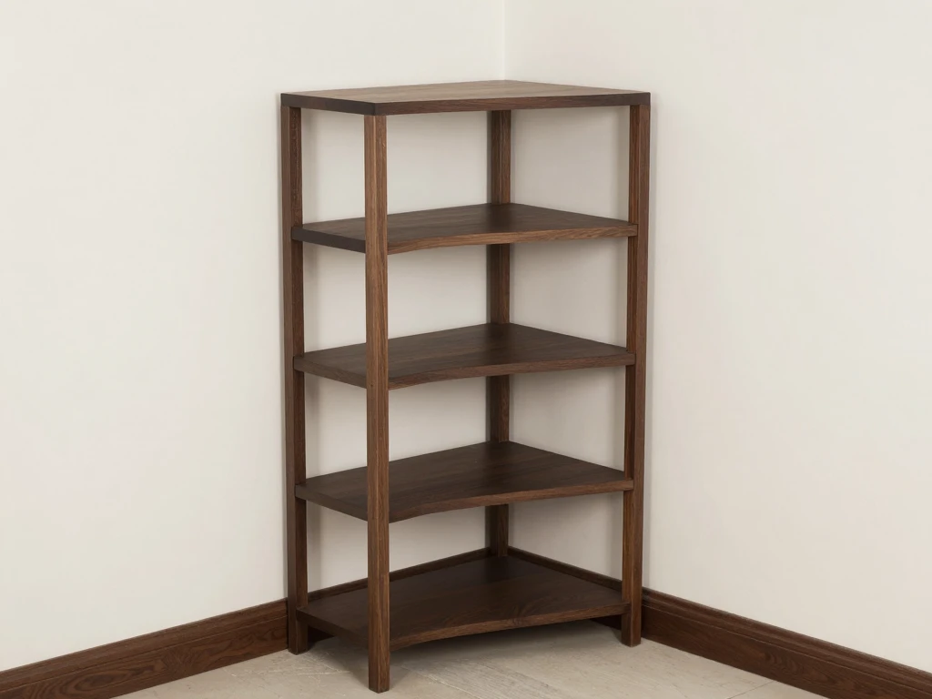 Five-tier corner shelf by Klixarunvor