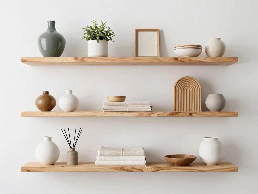 Floating shelf collection from Klixarunvor
