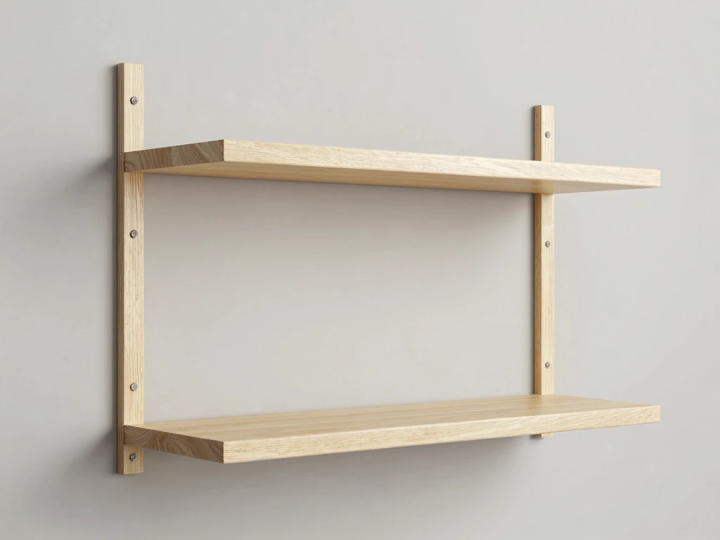 Wall-mounted shelf system by Klixarunvor