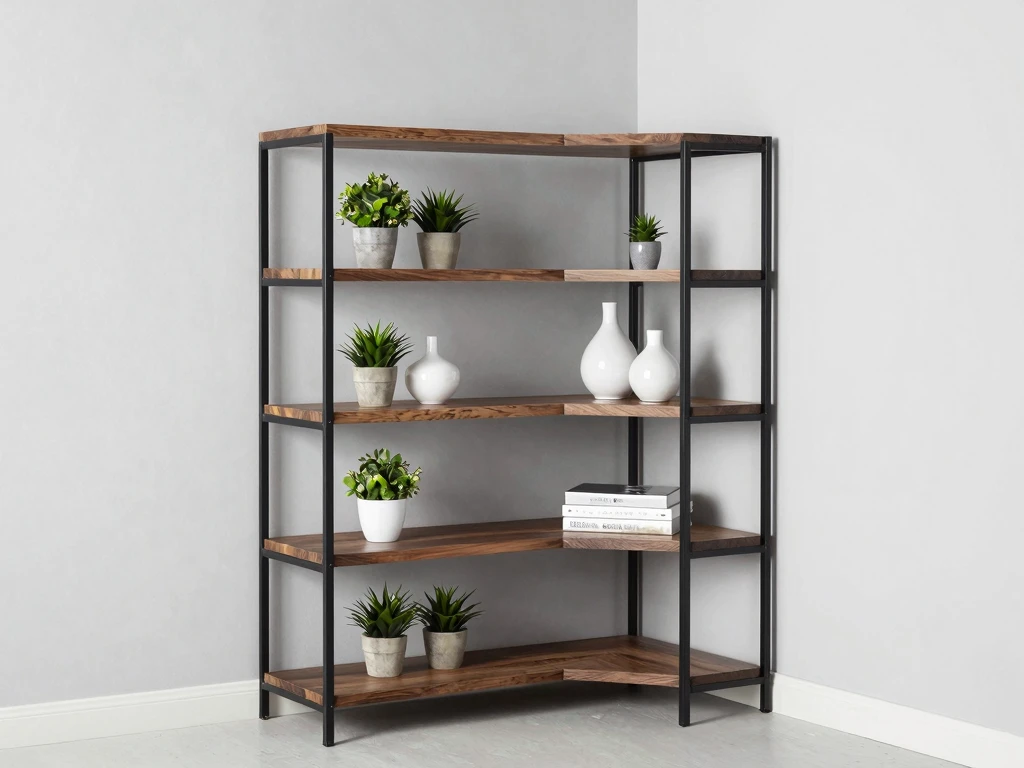 Corner shelving solutions by Klixarunvor